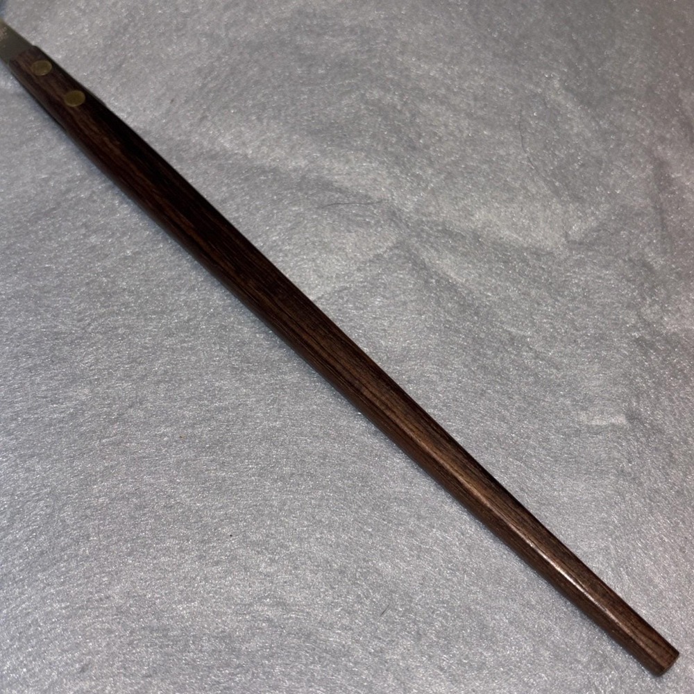 Vintage MCM Salad Serving Fork Extra Long Wood Handle 13 InchStainless Japan - Picture 15 of 16